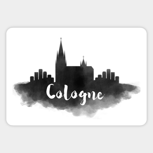 Cologne watercolor Magnet by kursatunsal